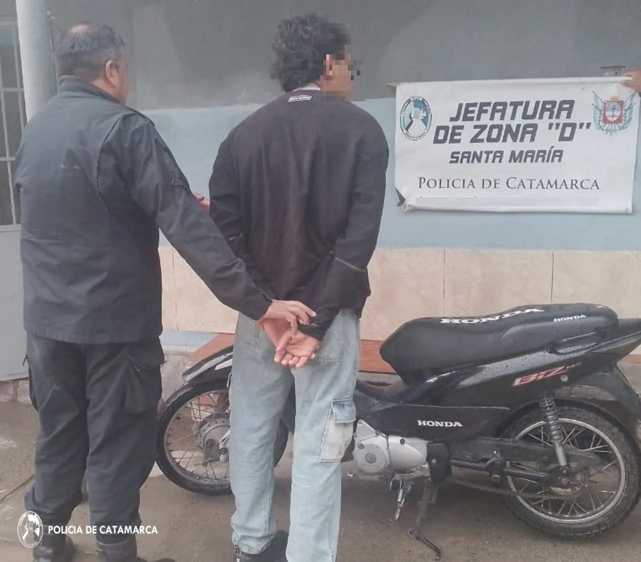 Aprehensión y secuestro moto Santa María