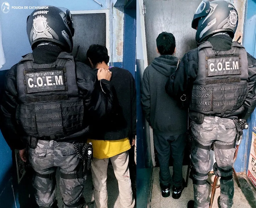 Aprehendidos Aguero y Condori