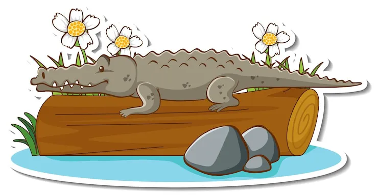 personaje-dibujos-animados-cocodrilo-pegatina-madera-troncos_1308-77074